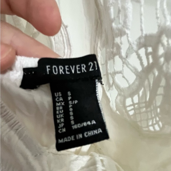 Forever 21 Women’s White Boho Maxi Dress - Picture 5 of 8